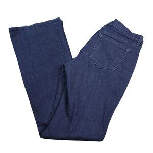 Ann Taylor Loft Womens Flare  Jeans 27 P Dark Wash Low Rise Stretch